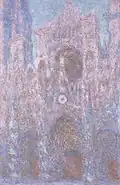 Rouen Cathedral- Setting Sun, (Symphony in Grey and Pink), 1894, National Museum Cardiff, Great Britain