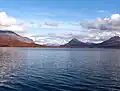 The Tangle Lakes are popular with people using canoes