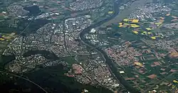 Aerial view of Rüsselsheim