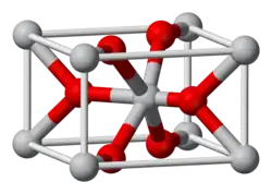 The unit cell of rutile