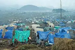 A Rwandan refugee camp in east Zaire