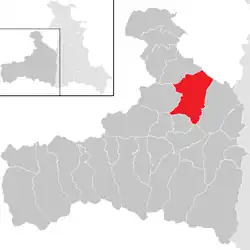 Location within Zell am See district