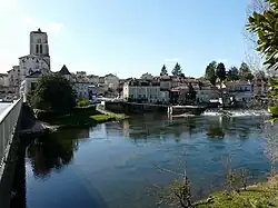 The Isle river in Saint-Astier