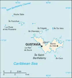 Location of Saint Barthélemy