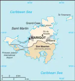 Location of Saint Martin