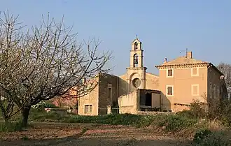 The bell tower in Saint-Martin-de-la-Brasque