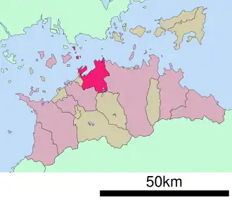 Sakaide in Kagawa Prefecture