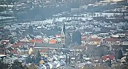An aerial view of Salach