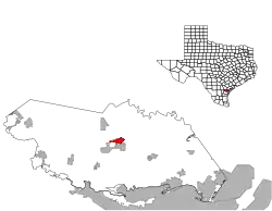 Location of Sinton, Texas