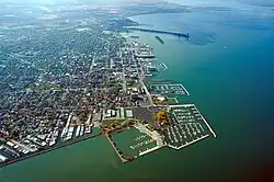 Aerial view of Sandusky