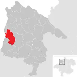 Location within Schärding district