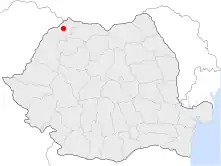 Location of Satu Mare
