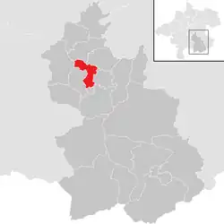 Location within Kirchdorf an der Krems district