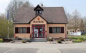 The town hall in Schwoben