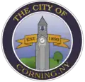 Official seal of Corning, New York