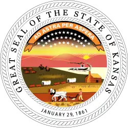 Official seal of Kansas