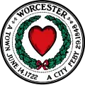 Official seal of Worcester, Massachusetts