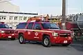 Chevrolet Suburban command vehicles used by the Seattle Fire Department in the United States.Large Fire Departments in the United States have Command Vehicles that are assigned to Chief Officers.