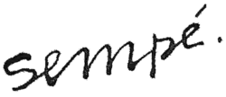 Signature of Sempé