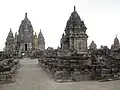 Main temple and apit temple of Candi Sewu.
