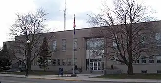 Shawano County Courthouse, built mid-1950s
