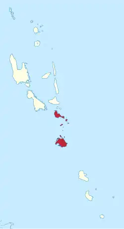 Location in Vanuatu