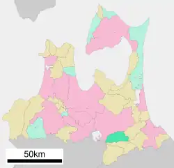 Location of Shingō in Aomori Prefecture