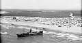 Stranded ship in 1934, before the port was built. American Colony Photo Department or Matson Photo Service.