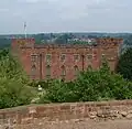 The castle viewed from Laura's Tower