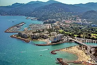 Mouth of the Siagne in Mandelieu-la-Napoule