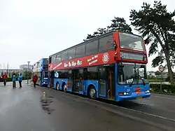 Volvo B7L with East Lancs Nordic bodywork in Copenhagen being used as a sightseeing bus in 2015