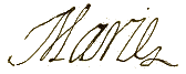 Marie de Medici's signature