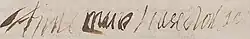 Anne Marie Louise d'Orléans's signature