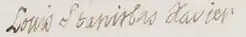Louis XVIII's signature