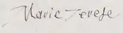 Maria Theresa of Austria's signature
