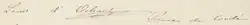 Prince Louis of Orléans's signature
