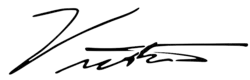 Victoria's signature