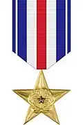 Silver Star for valor in the face of an enemy