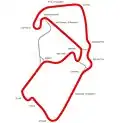 New Grand Prix Circuit: Length: 5.9&nbsp;km. Also known as the 'Arena Layout' Takes over as the primary circuit from 2010. Used for the British Grand Prix and MotoGP from 2010 onwards.