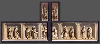 Simon Marmion, Saint Bertin Altarpiece, ca 1459, Reconstruction of side B.