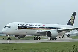 An A350 of Singapore Airlines