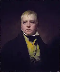 Raeburn's portrait of Sir Walter Scott in 1822.