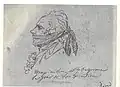 Sketch of Robespierre on the day of his execution [1794]
