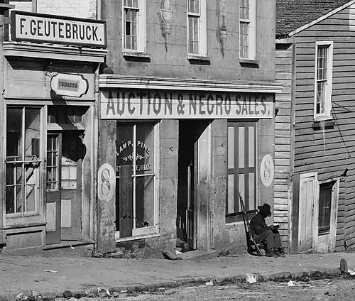 A slave trader's business in Atlanta, Georgia (1864)