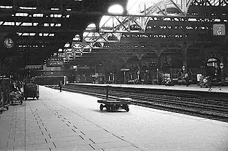 The station looking towards the tunnel in 1967