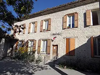 The town hall in Soleilhas