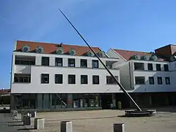 A large horizontal sundial in Amtzell