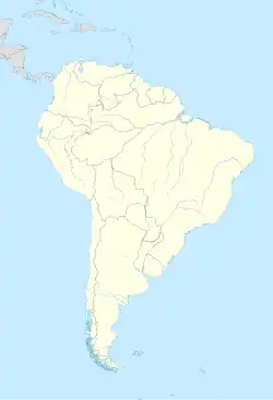 Lima is located in South America