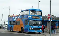 Open top Southern Vectis 'Island Breezer' Leyland Olympian with Northern Counties Palatine I bodywork in 2009