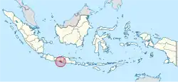 Location of the Special Region of Yogyakarta in Indonesia